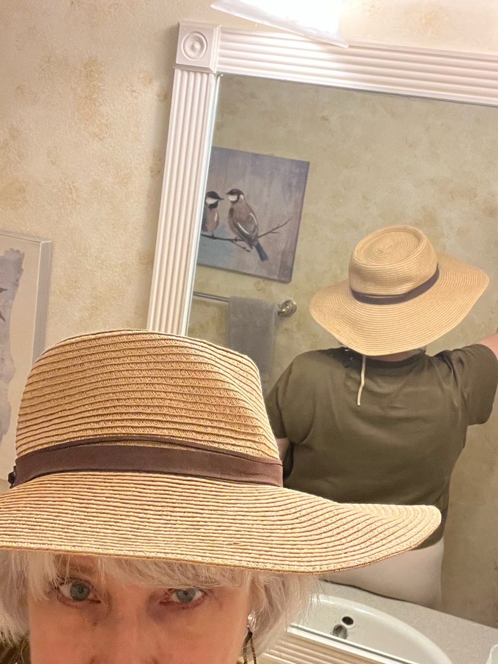 a.n.a. Wide Brim Straw Sun Hat • NWOT • Classic Summer Style